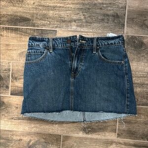 Denim Mid Rise Mini Skirt
